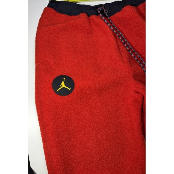 Nike Jordan Essential Infrared Mountainside Fleece Sherpa Pants Sz M- DC9730-673 - Picture 2 of 13